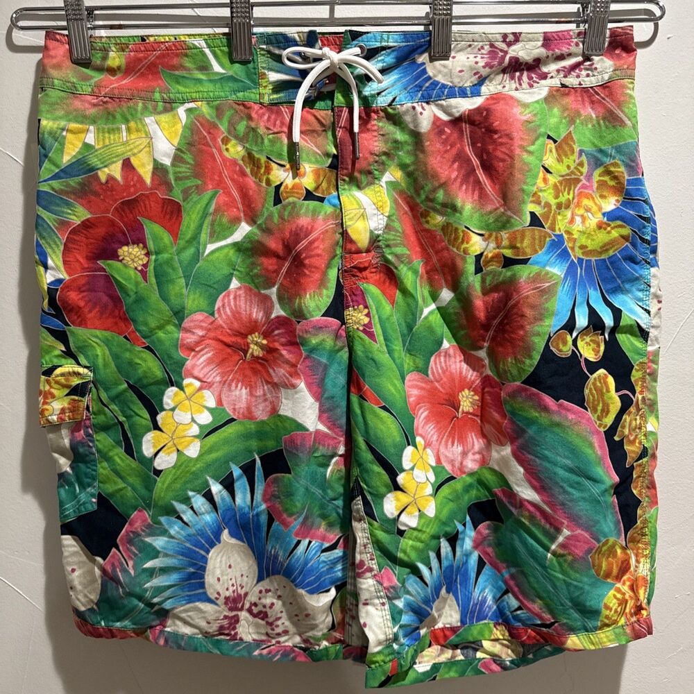 Polo Ralph Lauren Board Shorts Men’s Size 38 Tropical Floral Colorful New